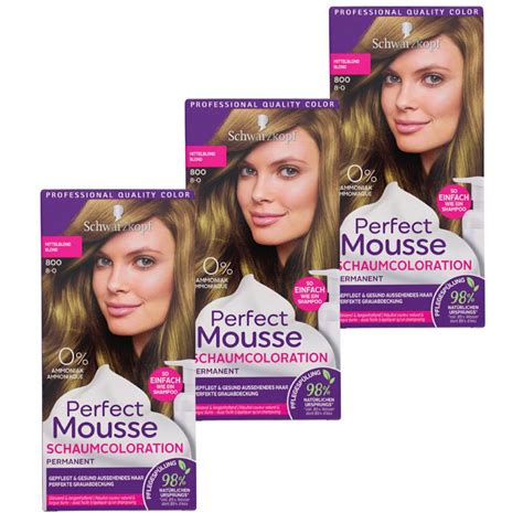 Schäumende Haarfarbe Perfect Mousse Freundlich in der .